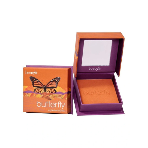 Benefit Cosmetics Butterfly Golden Orange Shimmer Blush Powder 6g