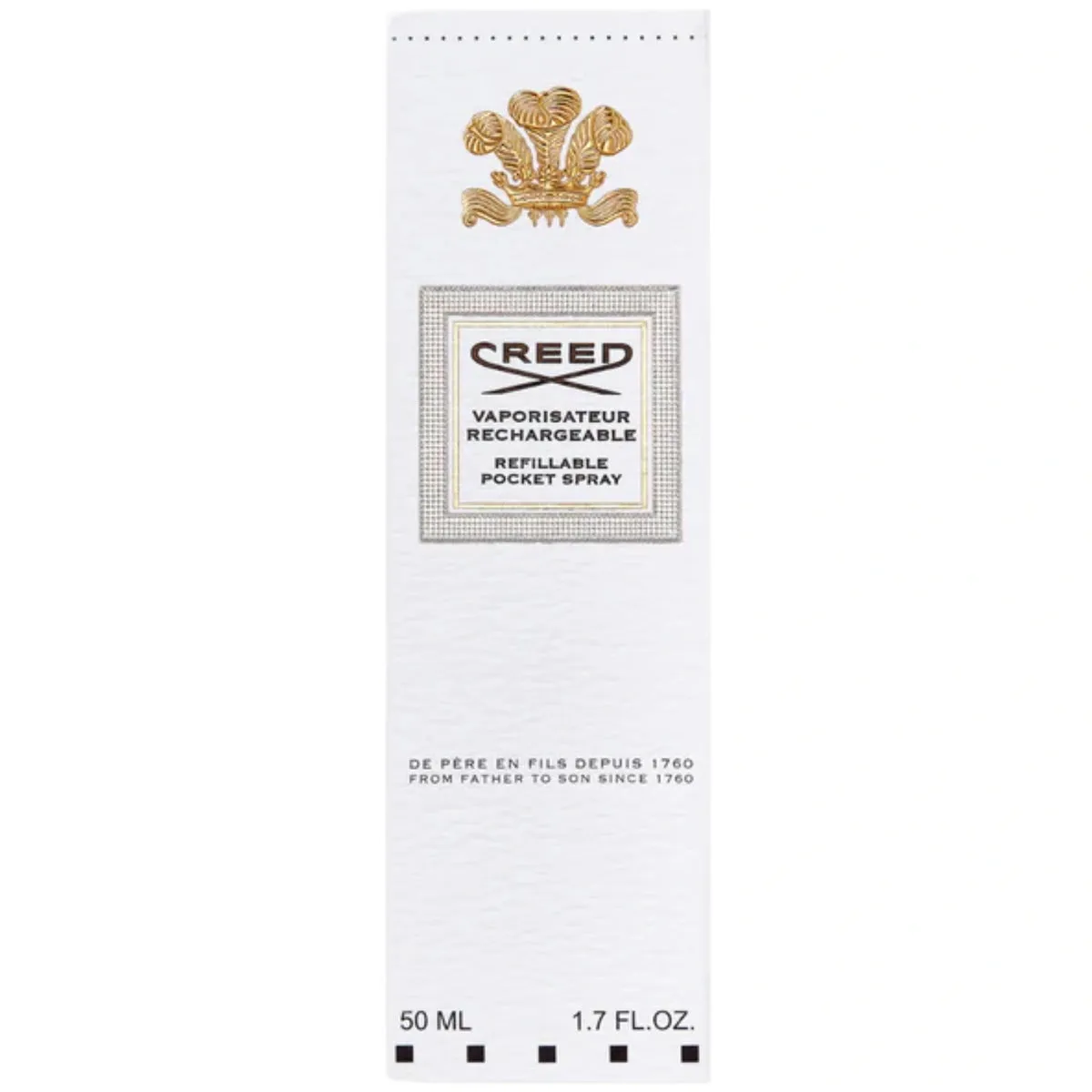 Creed Refillable Pocket Travel Spray Atomiser Silver 50ml