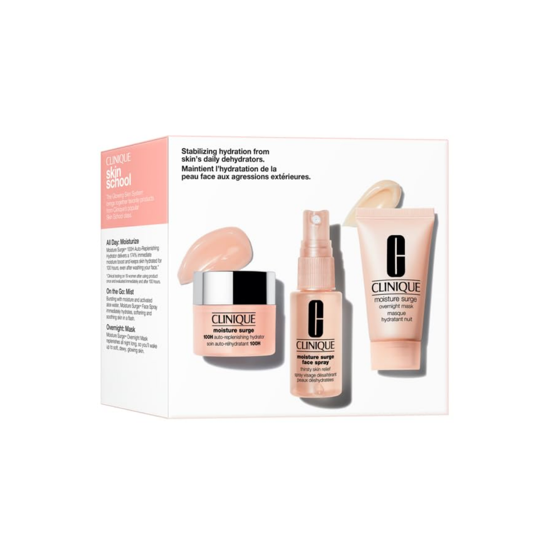 Clinique Skin School Supplies: Glowing Skin Essentials 3 Piece set 