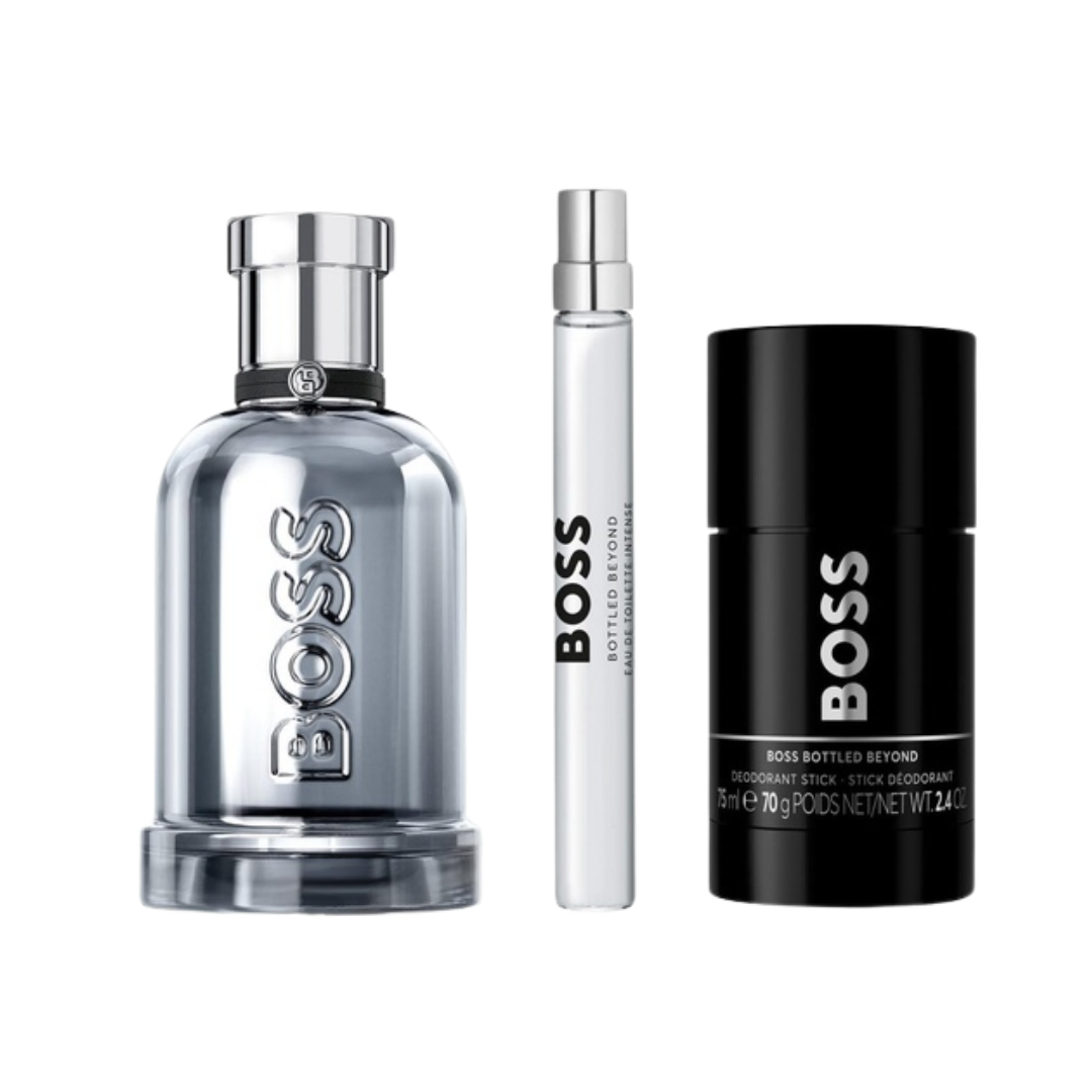 Boss Bottled Beyond EDT Intense 100ml 3 Piece Gift Set