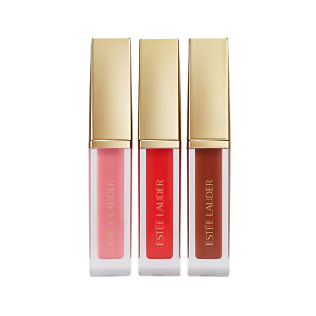 Estee Lauder Suite Kisses Glossy Pout Mini Lip Oil 3 Piece Gift Set