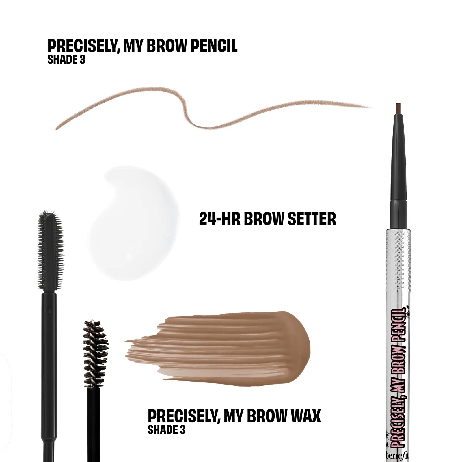 Benefit The Brow Booth Full-Size & Mini Brow Trio Shade 3