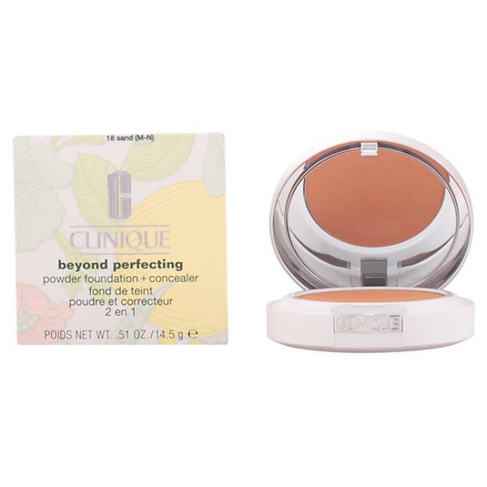 Clinique Beyond Perfecting Powder Foundation + Concealer Sand-14.5gm