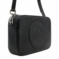 Michael Kors Fulton Sport Crossbody Leather Bag Signature Black Logo
