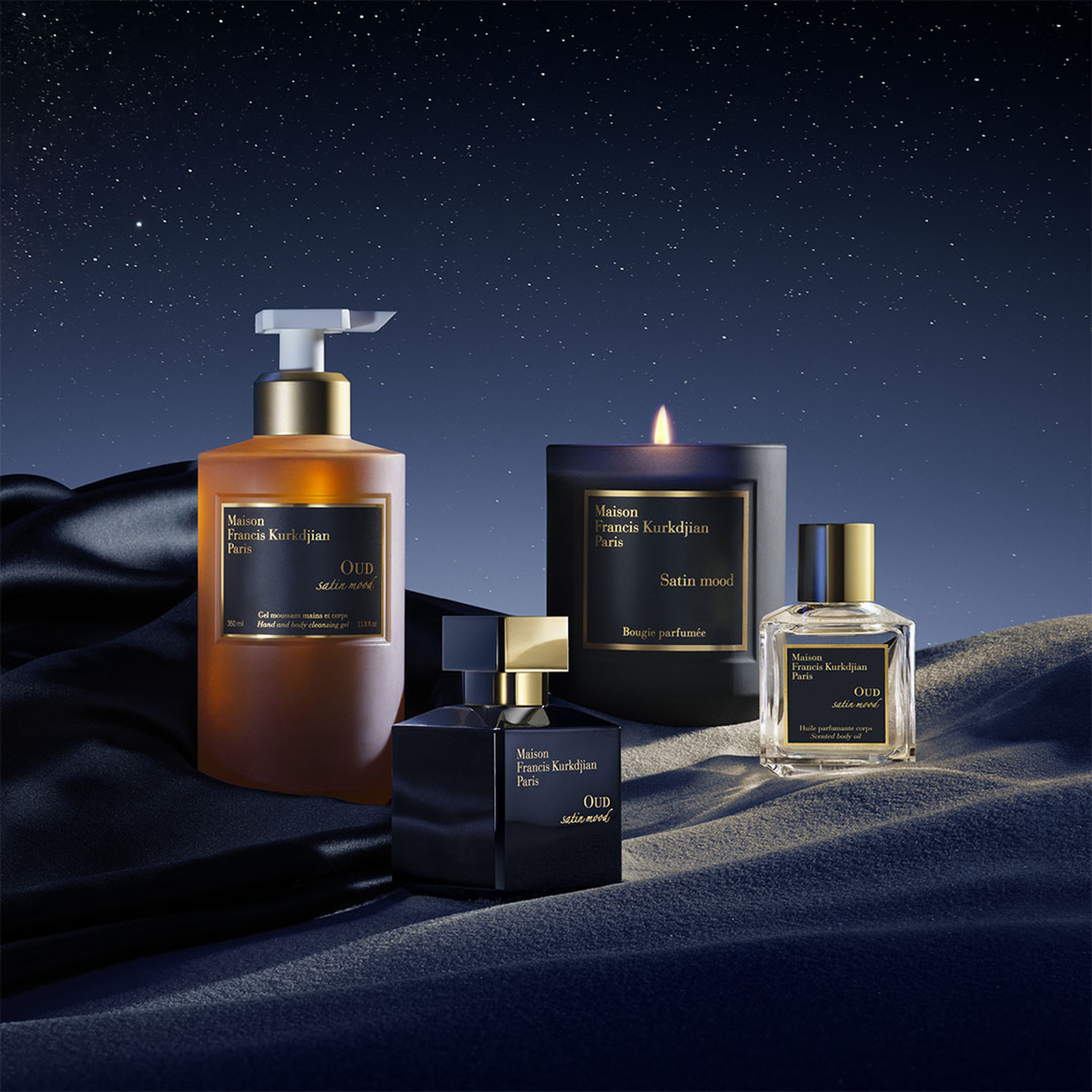 Maison Francis Kurkdjian Oud Satin Mood EDP Perfume Ritual 3x 35ml