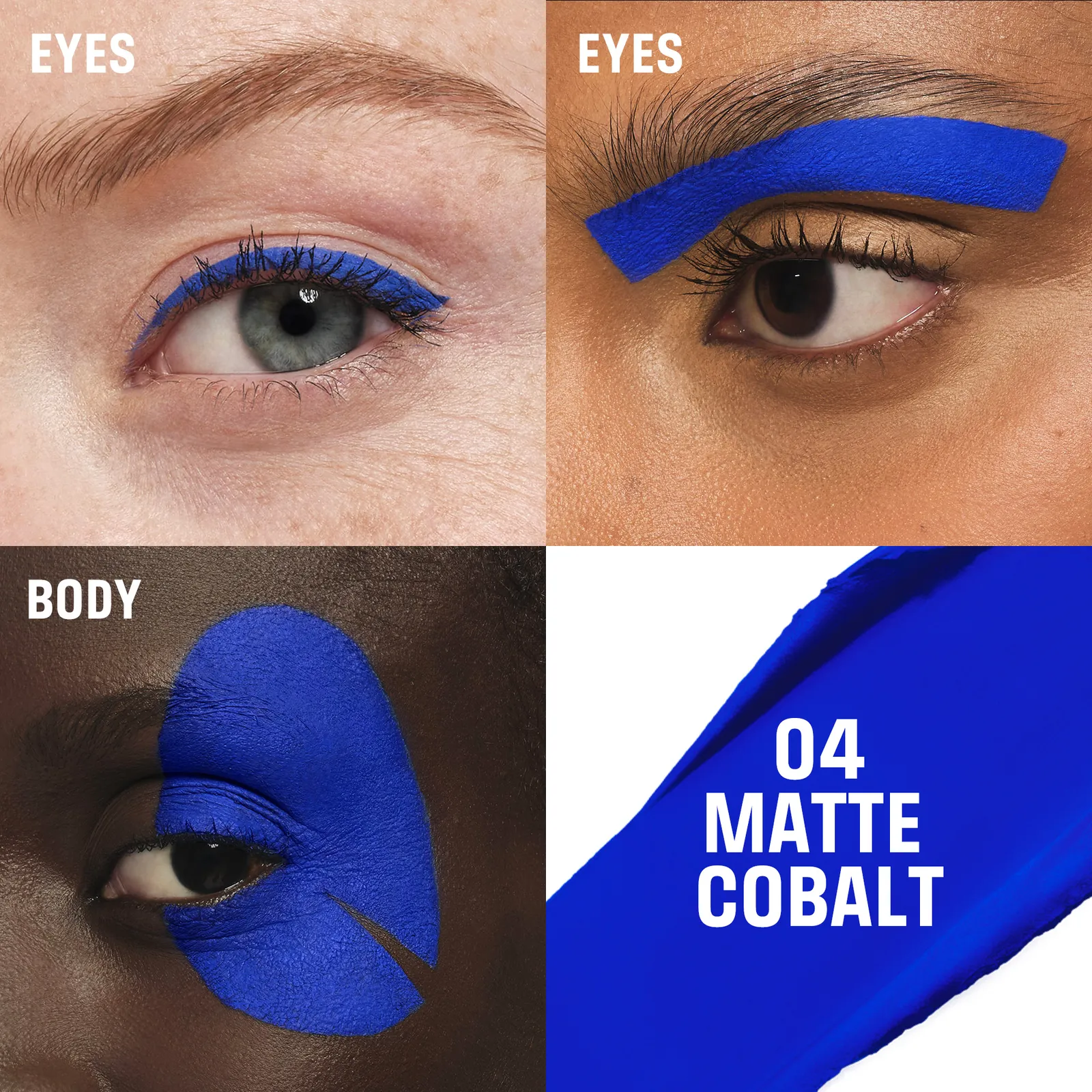 Make Up For Ever Artist Color Cream Waterproof Gel Eyeliner Pot 04 Matte Cobalt 5g