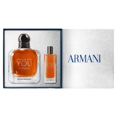 Giorgio Armani Stronger With You Intensely EDP 100ml 2 Piece Gift Set