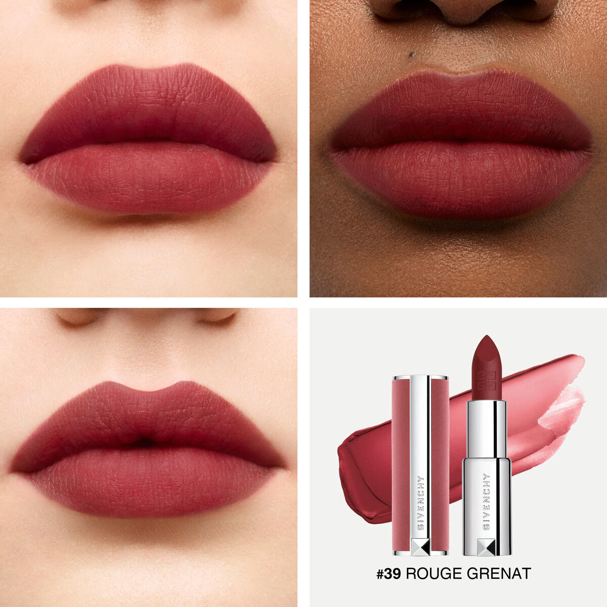 Givenchy Le Rouge Sheer Velvet Blurring Matte Lipstick N39 - Rouge Grenat 3.4g