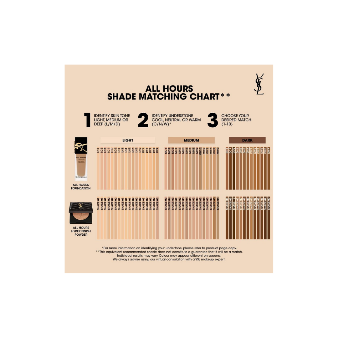 Yves Saint Laurent All Hours Hyper Finish Powder 119g  - Shade 1