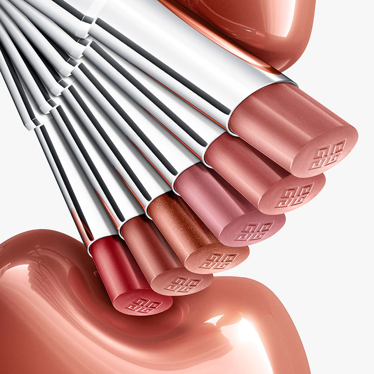 Givenchy Rose Perfecto Shine Serum Lipstick N304 - Coral Red 3.2g 
