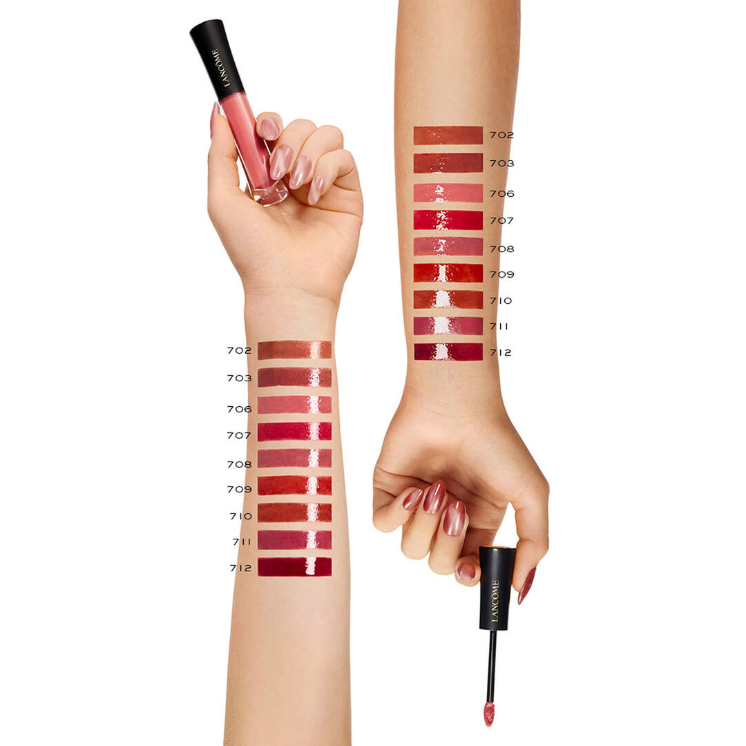 Lancome L’Absolu Rouge Glaze Tintation Liquid Lip Tint - Shade 703 Chocolate Feast 4.5ml