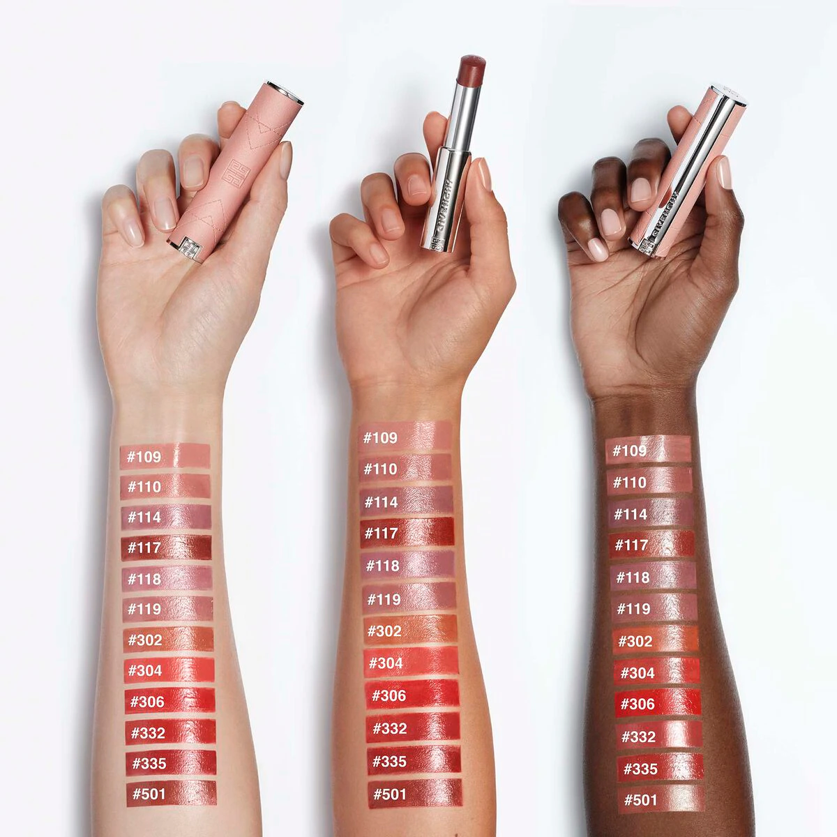 Givenchy Rose Perfecto Shine Serum Lipstick N501 - Spicy Brown 3.2g 