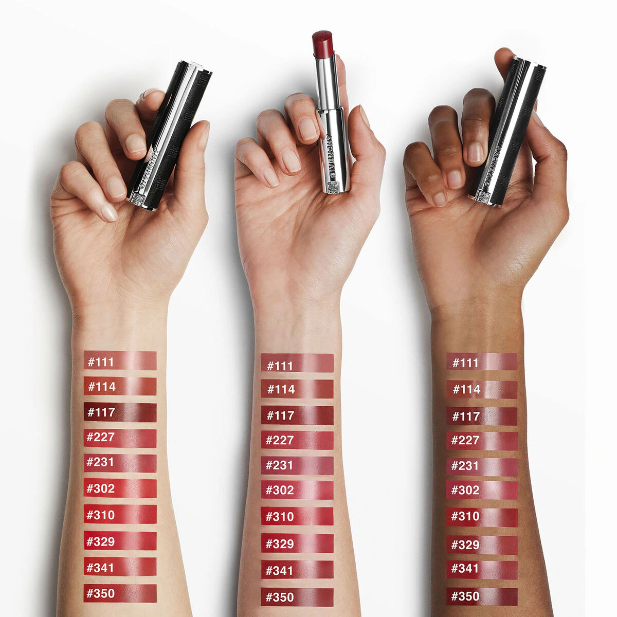 Givenchy Le Rouge Interdit Satin Lipstick N329 - Rouge Enflamme 2.7g