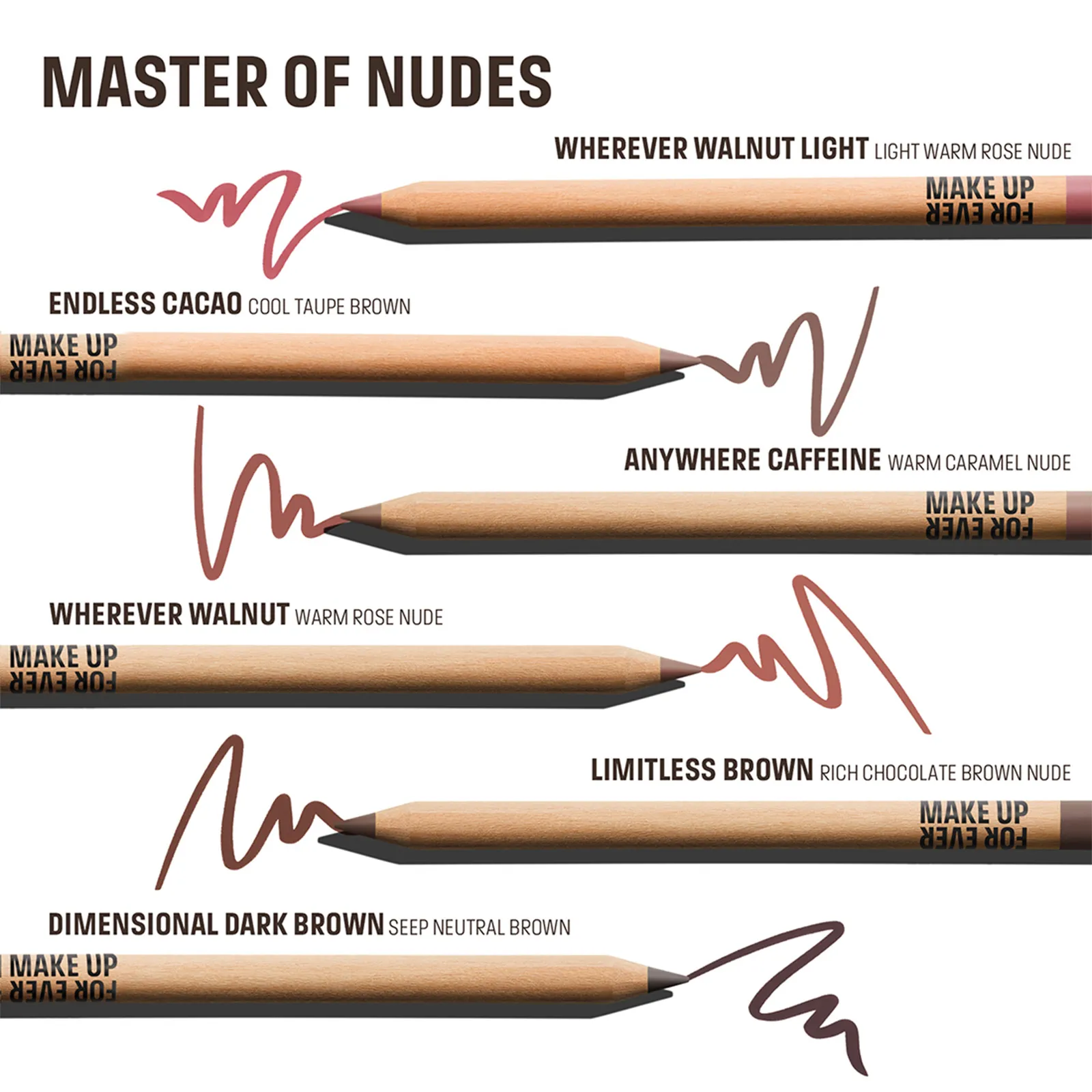 Make Up For Ever Artist Color Pencil Long-Lasting Lip Liner - 606 Cosmic Wherever Walnut