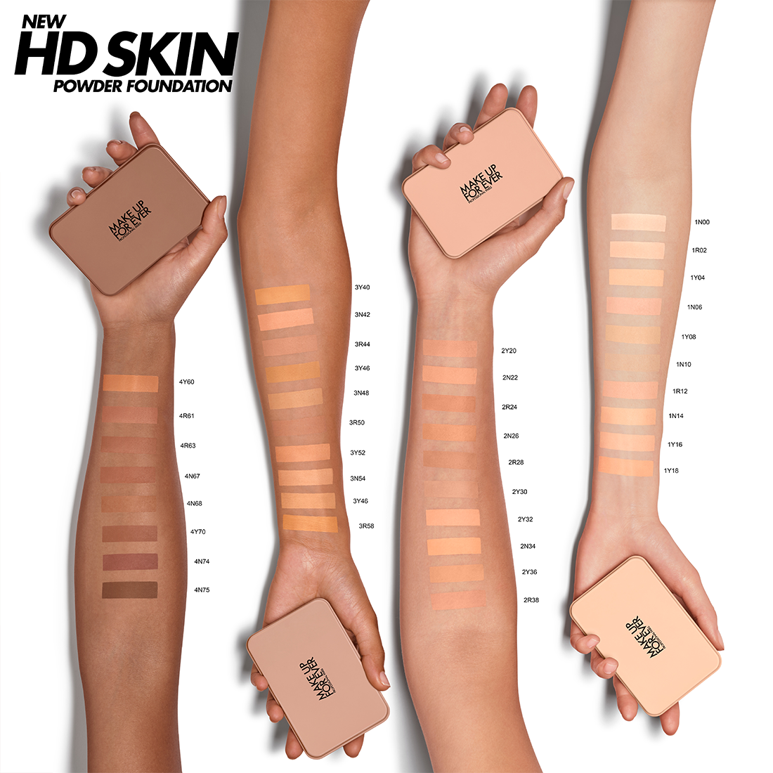 Make Up For Ever Hd Skin Powder Foundation 11G 4Y60 Warm Almond  