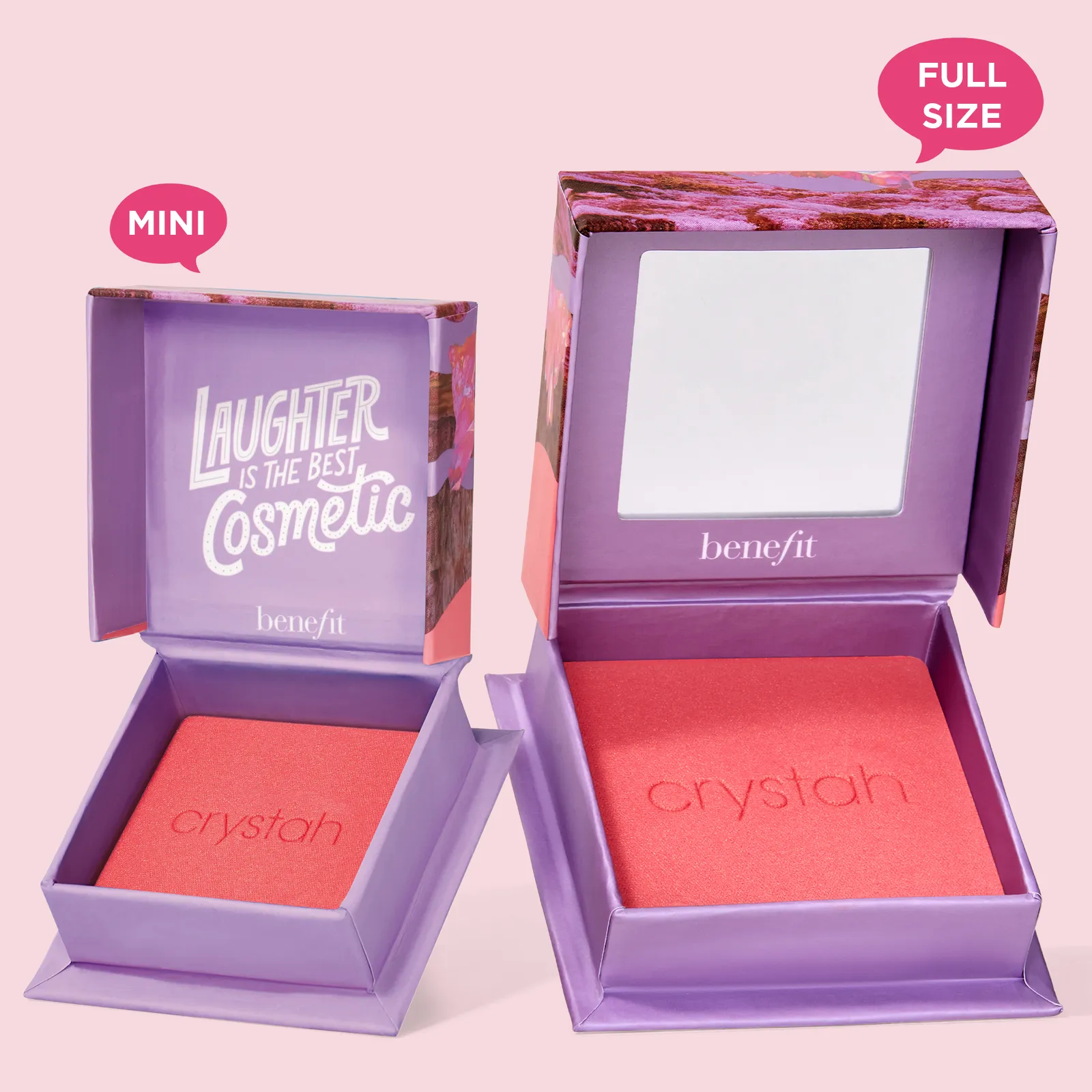Benefit Cosmetics Crystah Strawberry Pink Blush Powder - Mini 2.5g