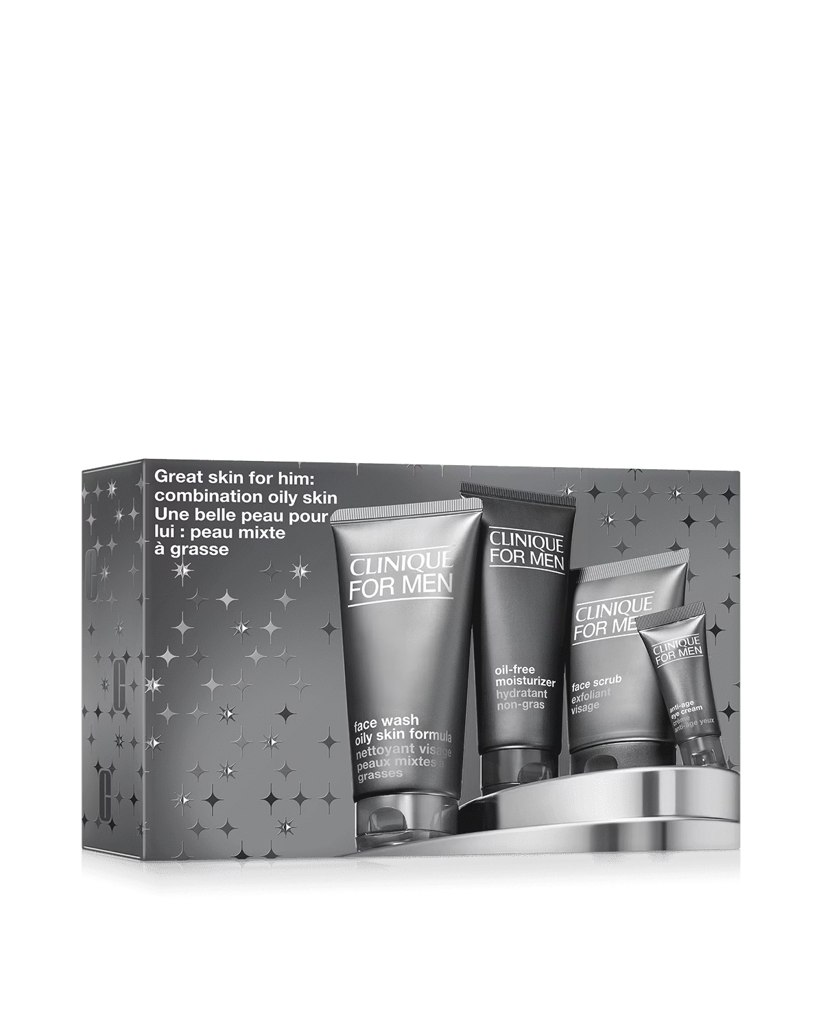 Clinique Great Skin for Him: Clinique For Men 4 Piece Set For Oily Combination Skin