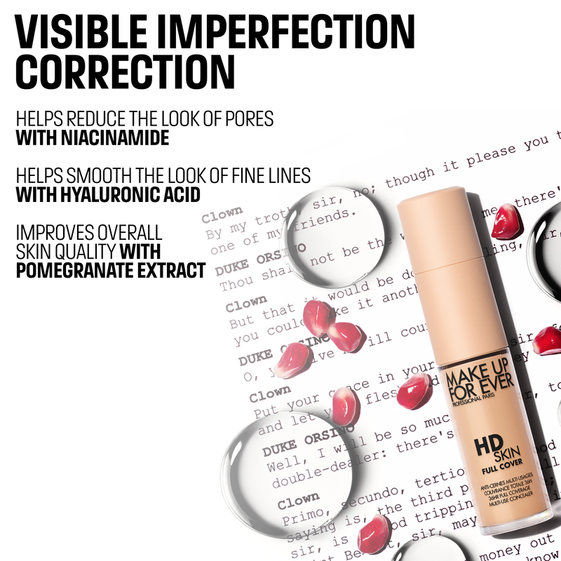  Make Up Forever HD Skin Full Cover Concealer with Niacinamide & Hyaluronic Acid 2N20 9ml 