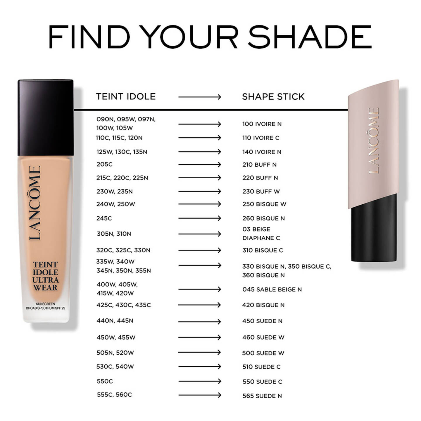 Lancôme Teint Idole Ultra Wear Stick Foundation 9g - Shade 555 Suede C - 16 Cafe