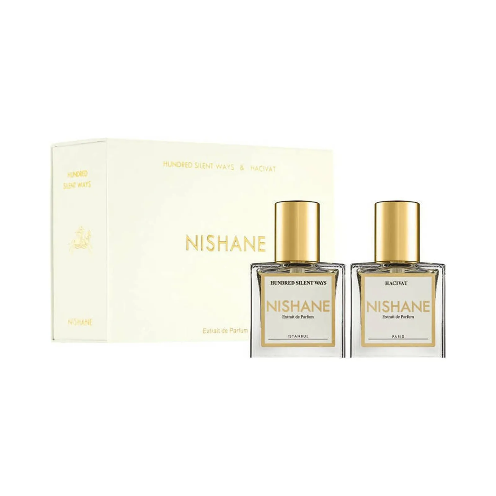 Nishane Twin Pack Hacivat and Hundred Silent Ways Extrait De Parfum 2 x 15ml