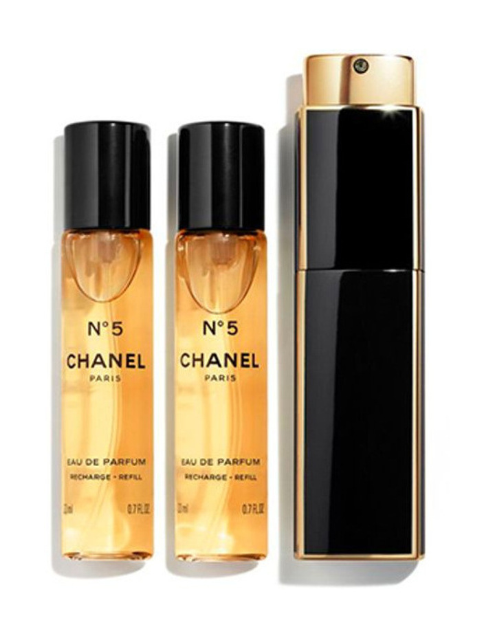Chanel No5 EDP Refillable Purse Spray And 2 Refills 3 x 20ml
