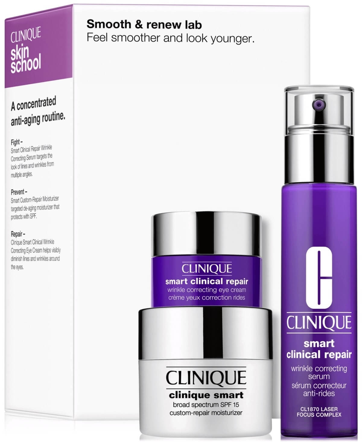 Clinique Skin School Smooth & Renew Lab Set