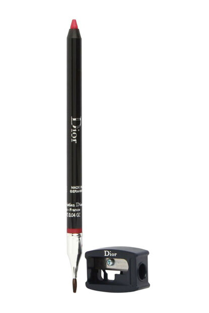 Dior Contour Lip Liner Pencil 999 Rouge Dior With Brush And Sharpener