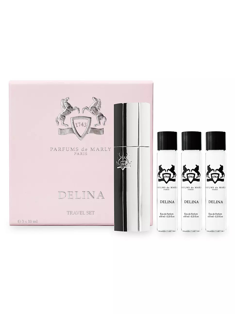 Parfums De Marly Delina EDP 10ml Travel Spray + 10ml Refill X 3
