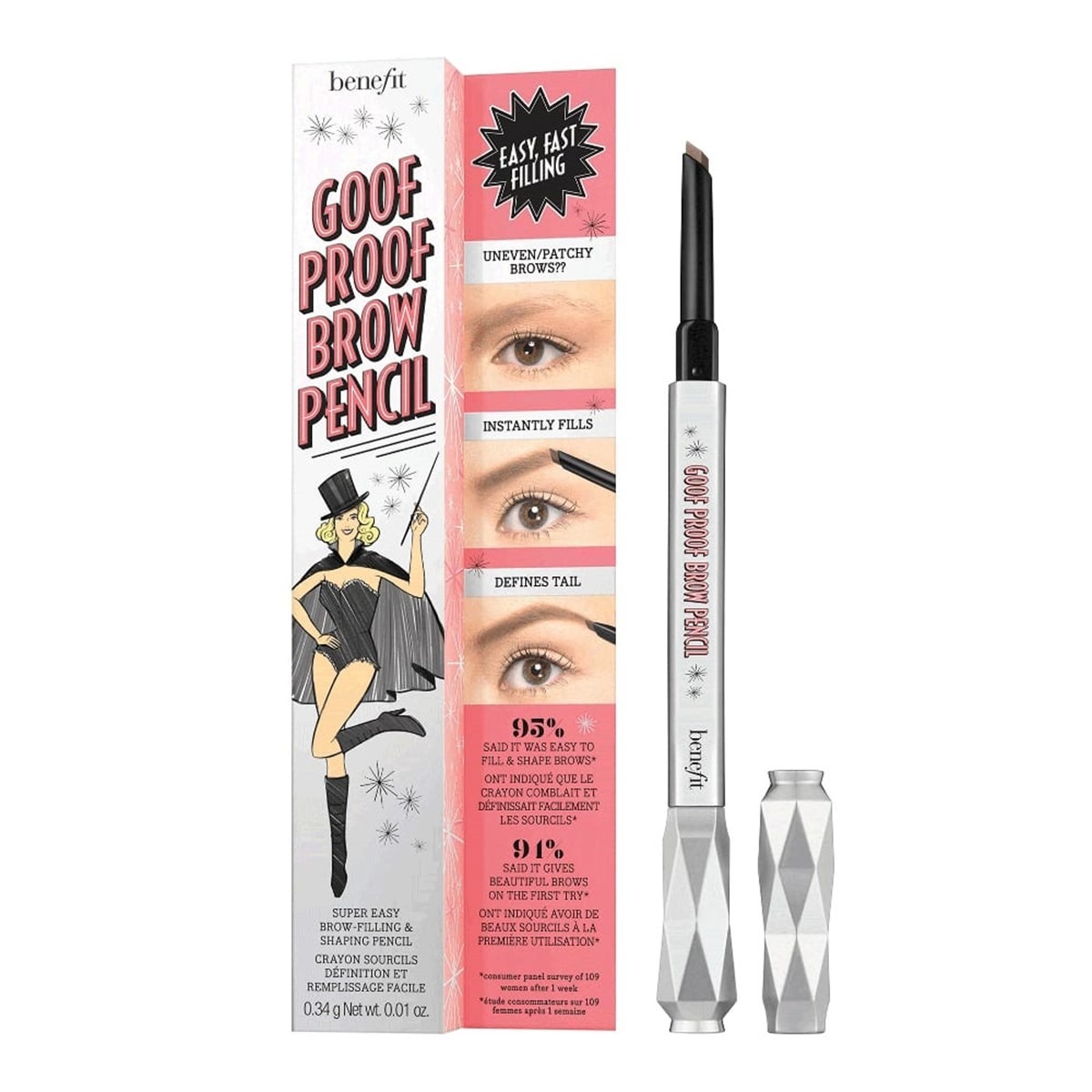 Benefit Cosmetics Goof Proof Eyebrow Pencil 1 Cool Light Blonde