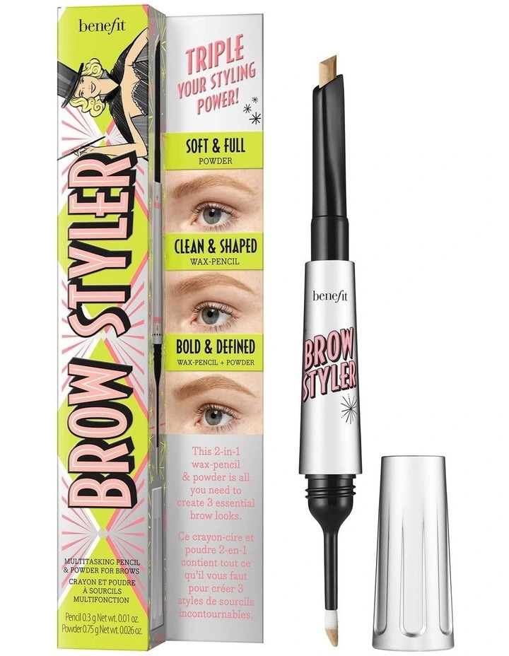 Benefit Cosmetics Brow Styler 2 in 1 Wax Pencil and Powder  Cool Light Blonde 1