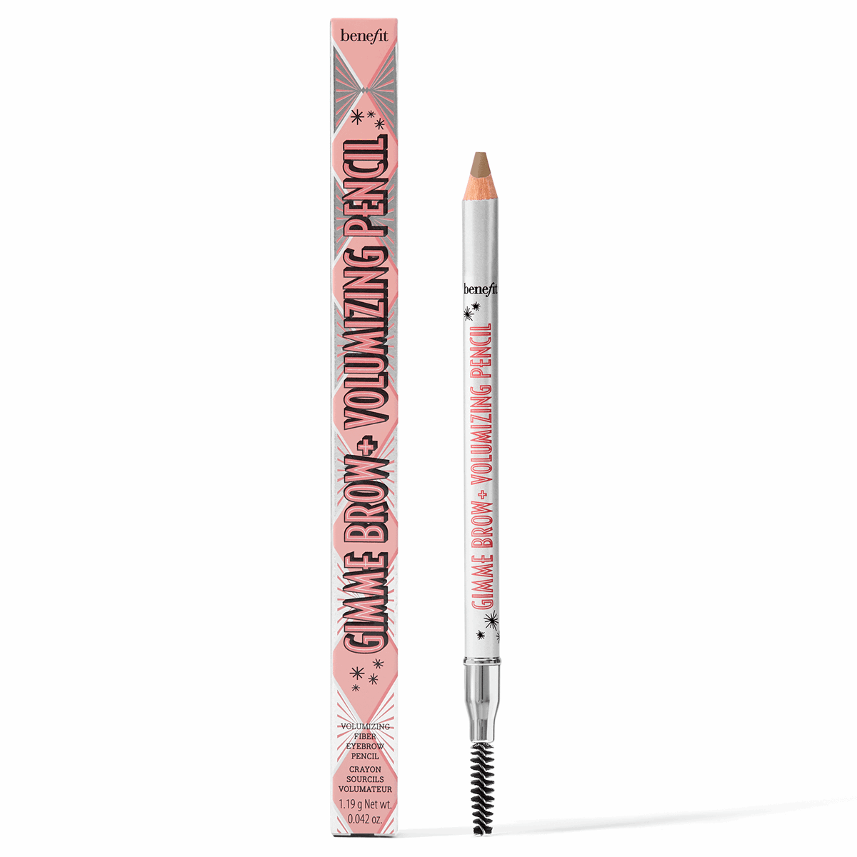 Benefit Cosmetics Gimme Brow + Volumizing Pencil 3 Warm Light Brown 