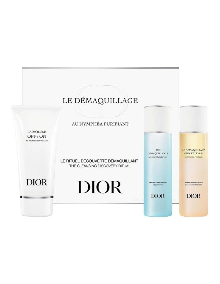 Dior The Cleansing Discovery Ritual Skin Care 3 Piece Gift Set