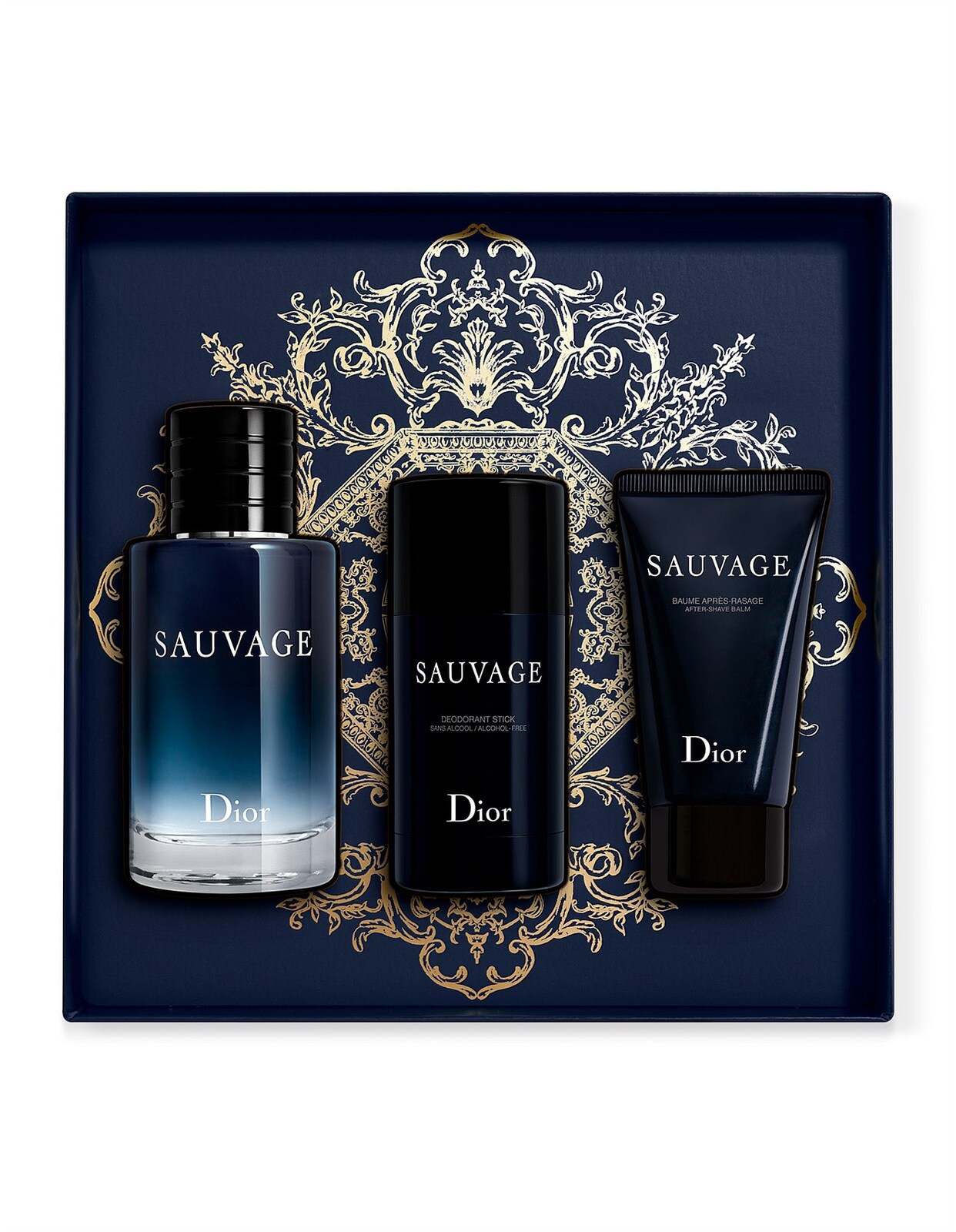 Dior Sauvage EDT 100ml Refillable 3 Piece Gift Set 