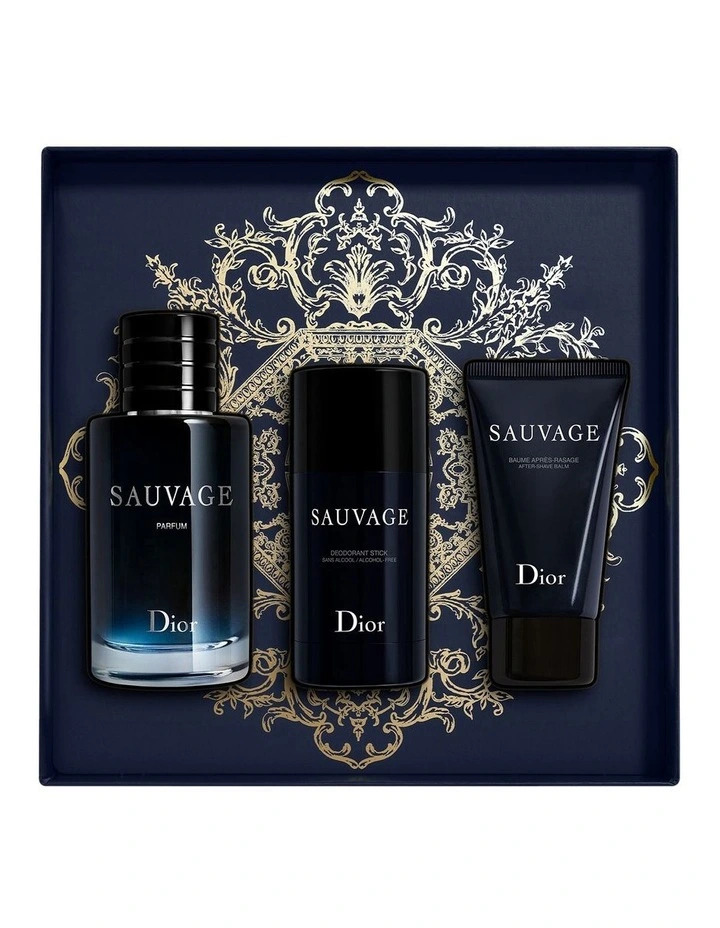 Dior Sauvage 100ml Parfum 3 Piece Gift Set 2023