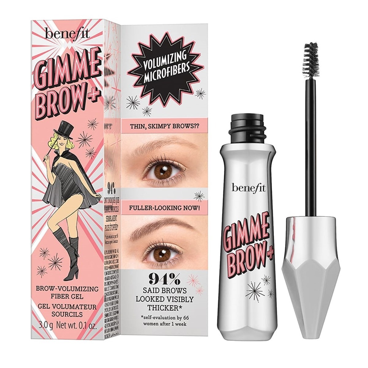 Benefit Cosmetics Gimme Brow+ Volumizing Eyebrow Gel Cool Grey