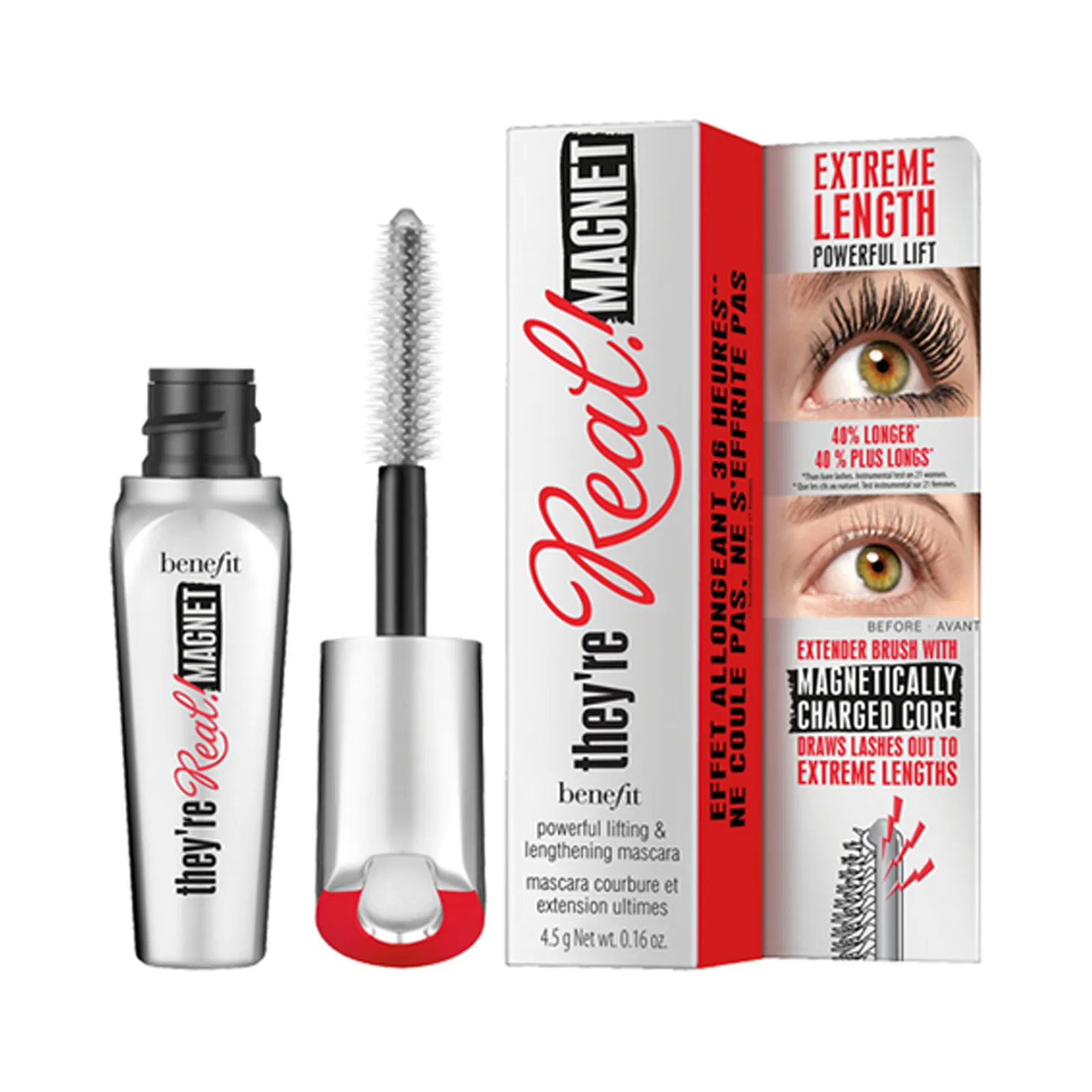 Benefits Cosmetics They're Real! Magnet Powerful Lifting & Lengthening Mini Mascara 4.5g
