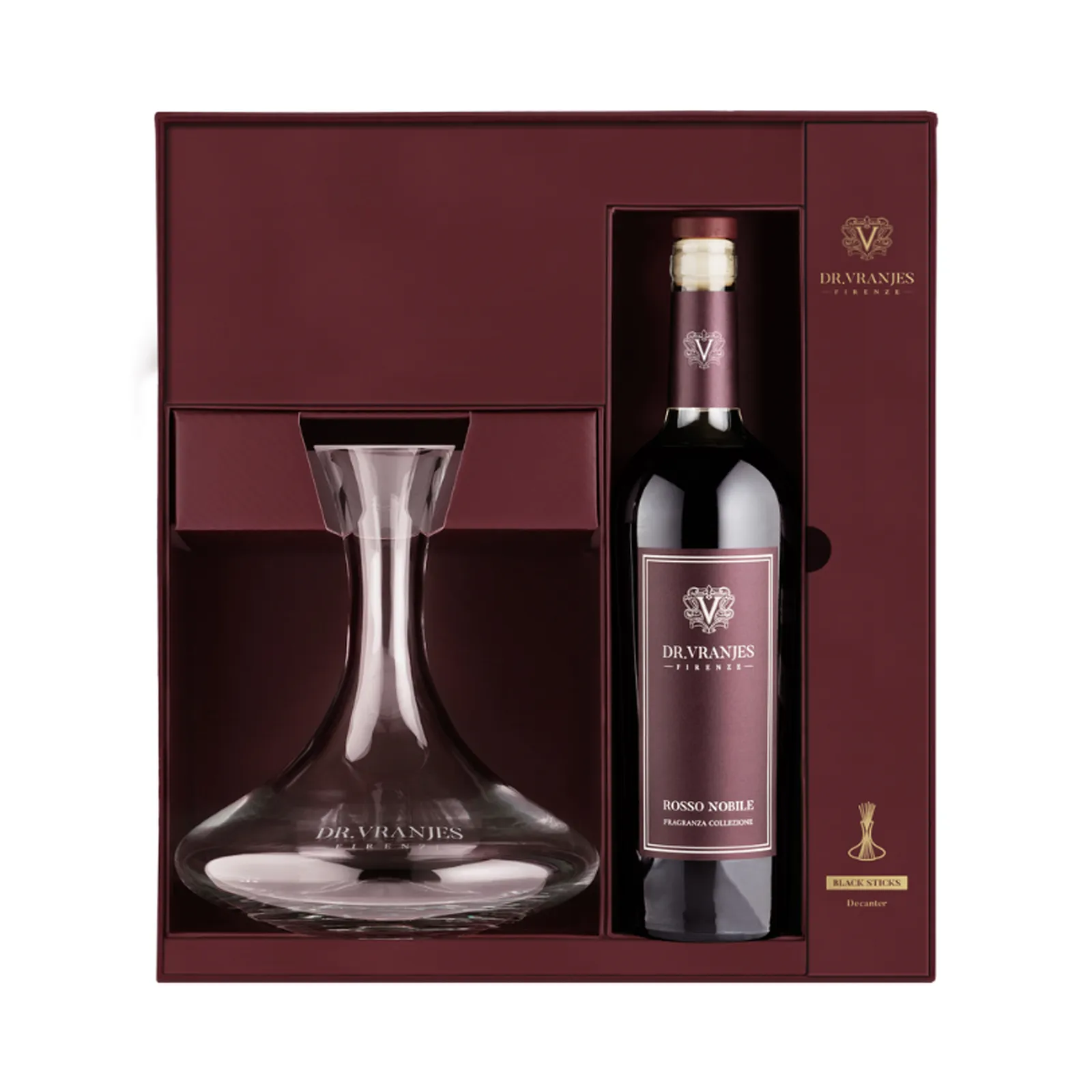 Dr. Vranjes Firenze Rosso Nobile Decanter Crimson Box Diffuser 750ml