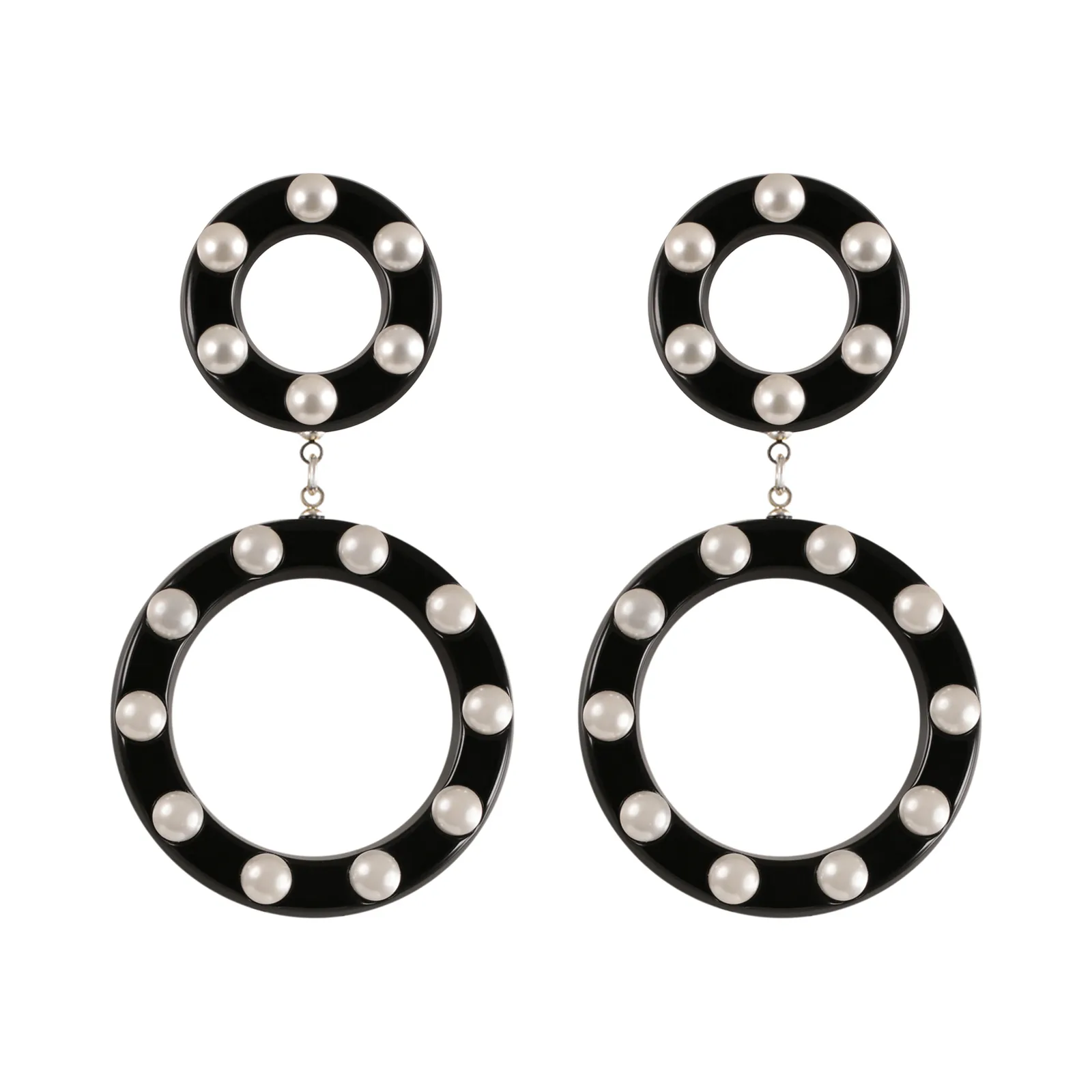 Paris Mode Patricia Pearl Double Drop Earrings