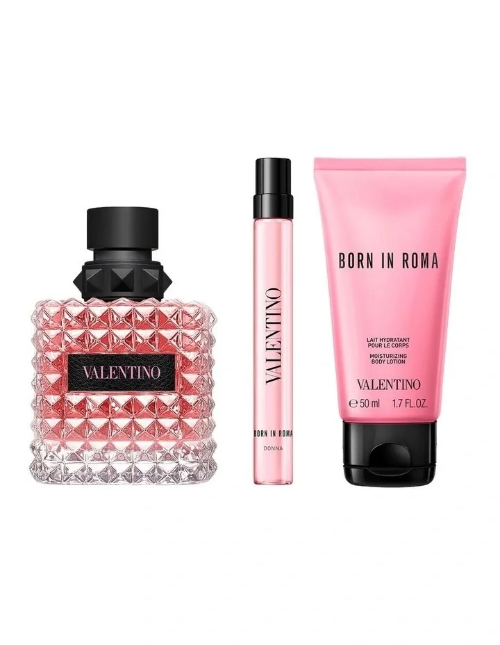 Valentino Donna Born In Roma EDP 100ml 3 Piece Gift Set