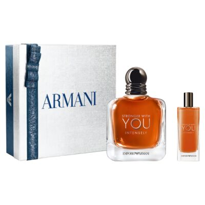 Giorgio Armani Stronger With You Intensely EDP 100ml 2 Piece Gift Set