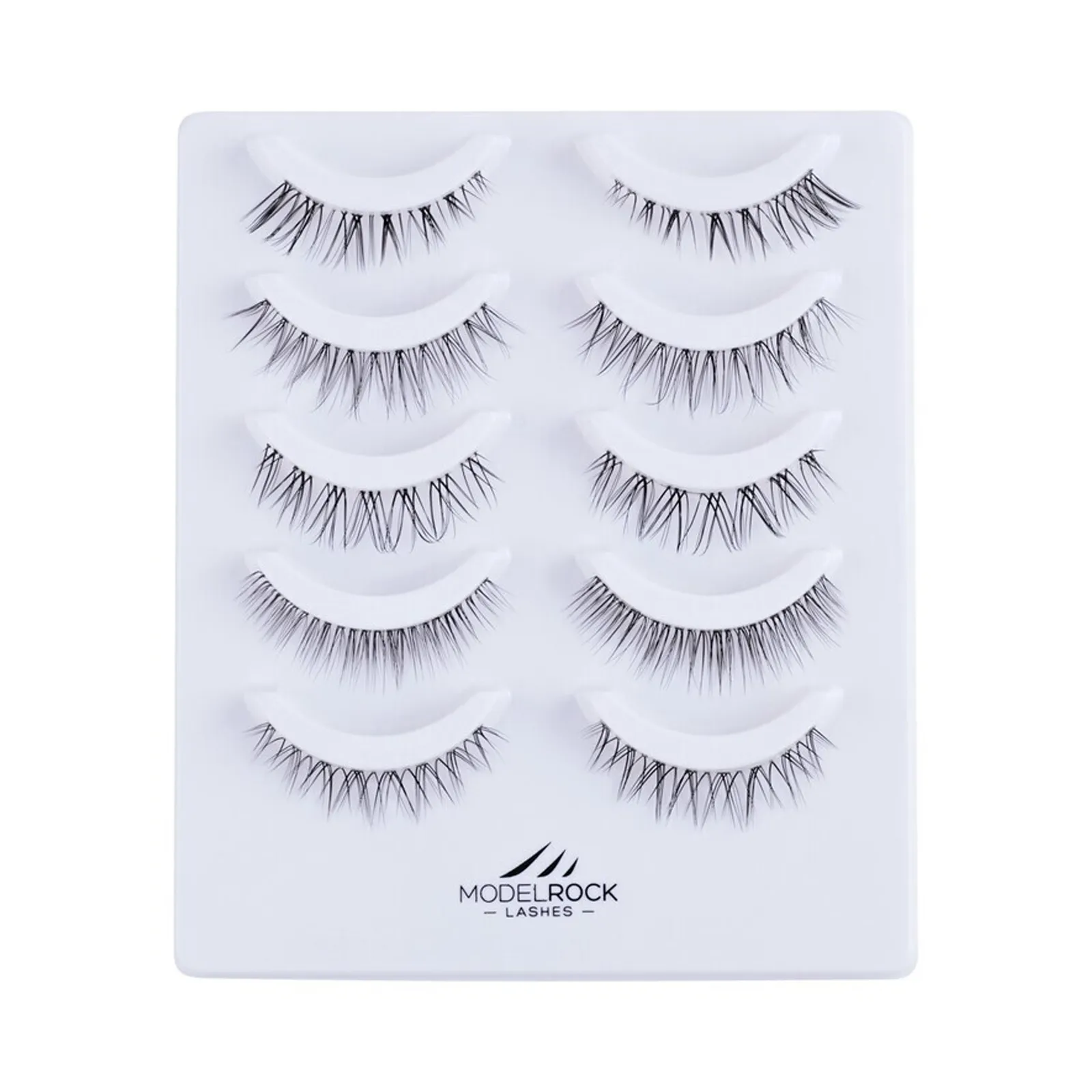 MODELROCK Lashes NANO - LITE NAKED NATURALS "PETITE WISPIES" Collection - 5 Pair Set