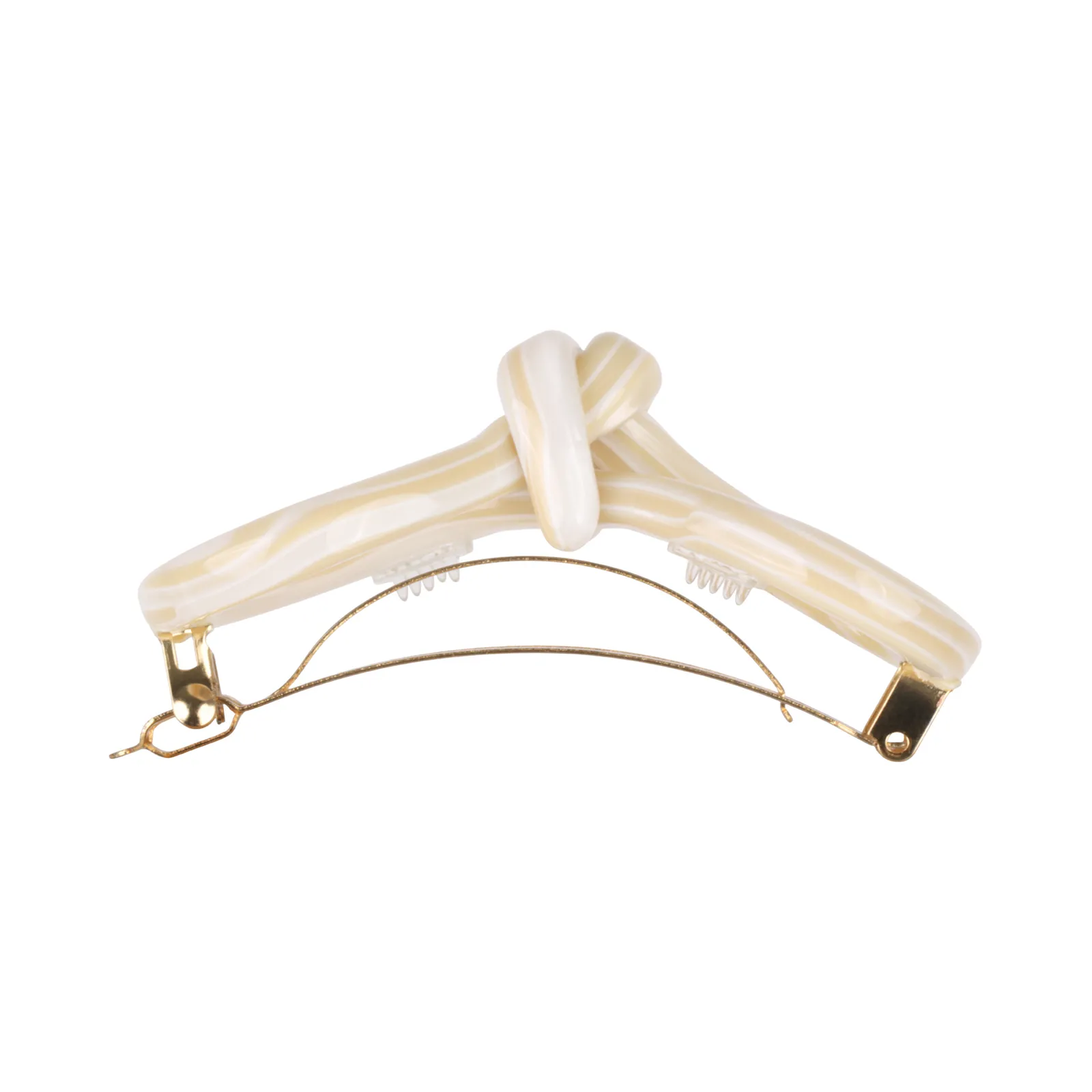 Paris Mode Ivette Large Bow Hair Clip White Alba