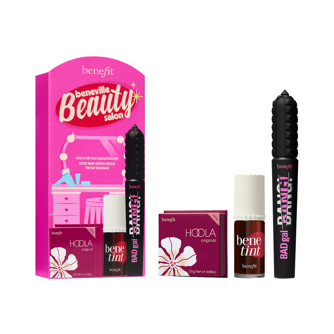 Benefit Beneville Beauty Salon Full-Size & Mini Bestsellers Set