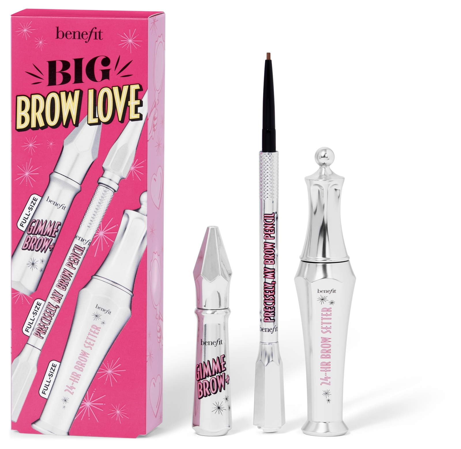 Benefit Cosmetics Big Brow Love Eyebrow Set 3 Warm Light Brown