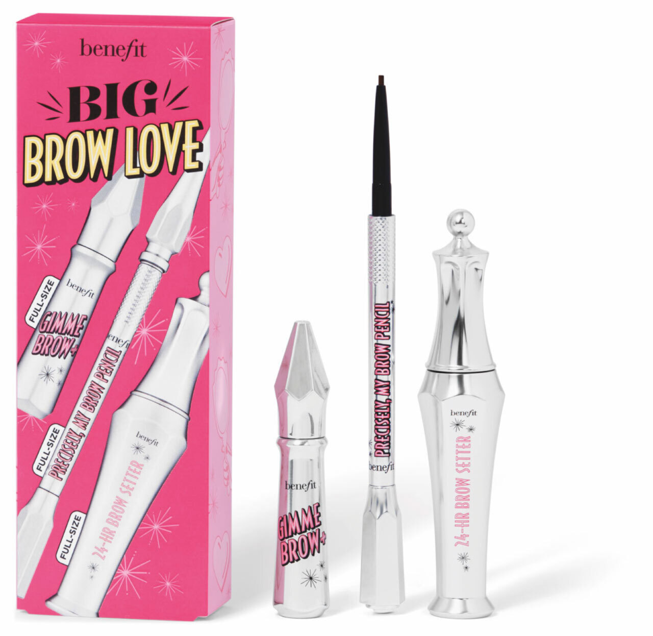 Benefit Cosmetics Big Brow Love Eyebrow Set 5 Warm Black-Brown