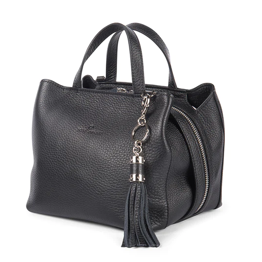 Celine Dion Mezzo Leather Black Handbag