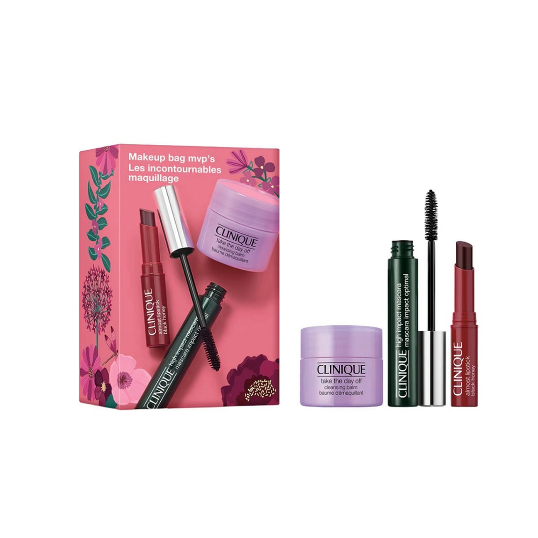 Clinique Makeup Bag MVP'S 3 Piece Set