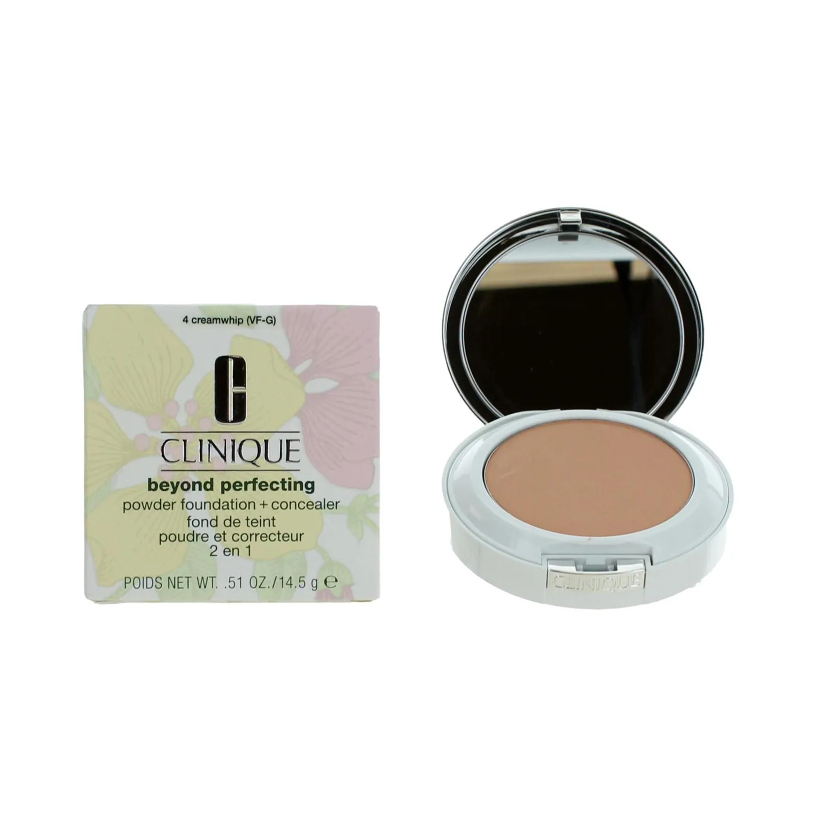 Clinique Beyond Perfecting Powder Foundation + Concealer Cream Whip-14.5gm