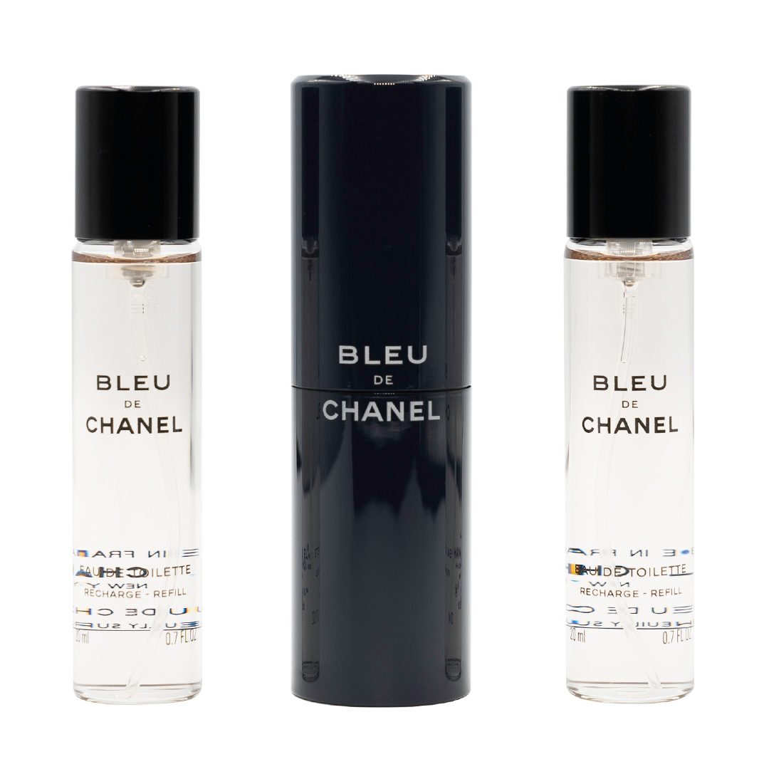 Bleu de Chanel 3pc Cologne Refill Set