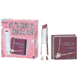 Benefit Cosmetics Lets Kiss & Hoola Bronzer and Lip Balm Set